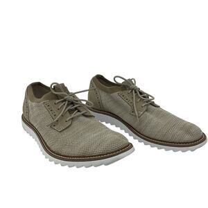Dockers Men's Oxford Dress Mesh Lace Up Shoes Gray/Brown Size 9.5 Preowned